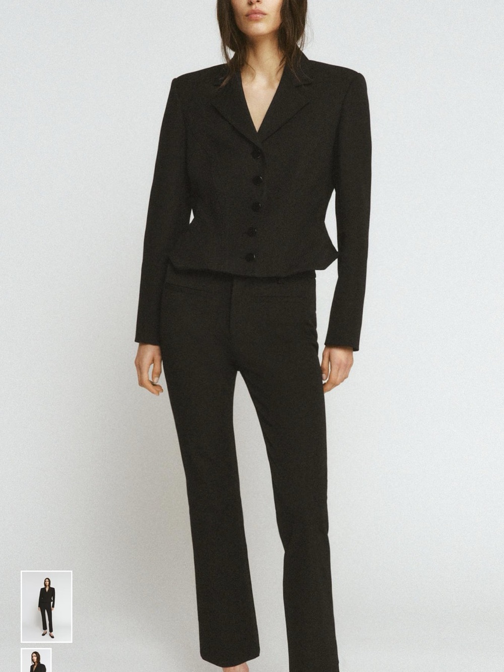 Zara Black Tailored Blazer Jacket